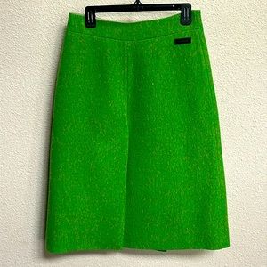 Ganni A Line Wool Midi Skirt Sz 38/US 6